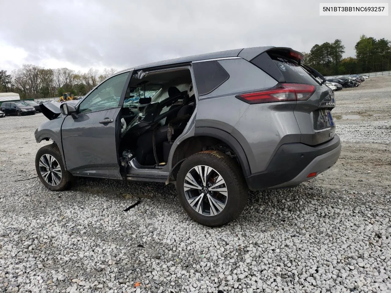 2022 Nissan Rogue Sv VIN: 5N1BT3BB1NC693257 Lot: 48676614