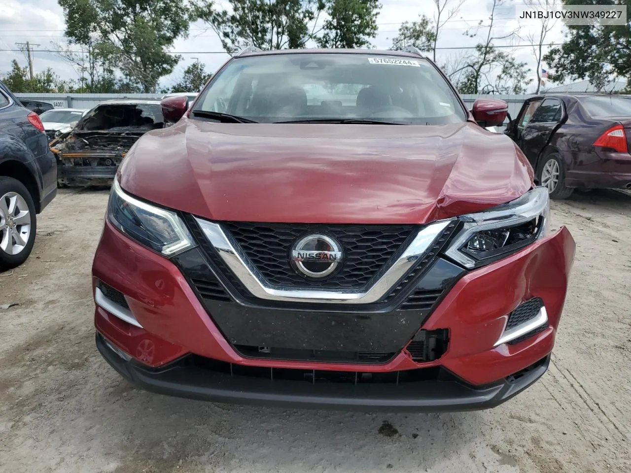 2022 Nissan Rogue Sport Sl VIN: JN1BJ1CV3NW349227 Lot: 57652244