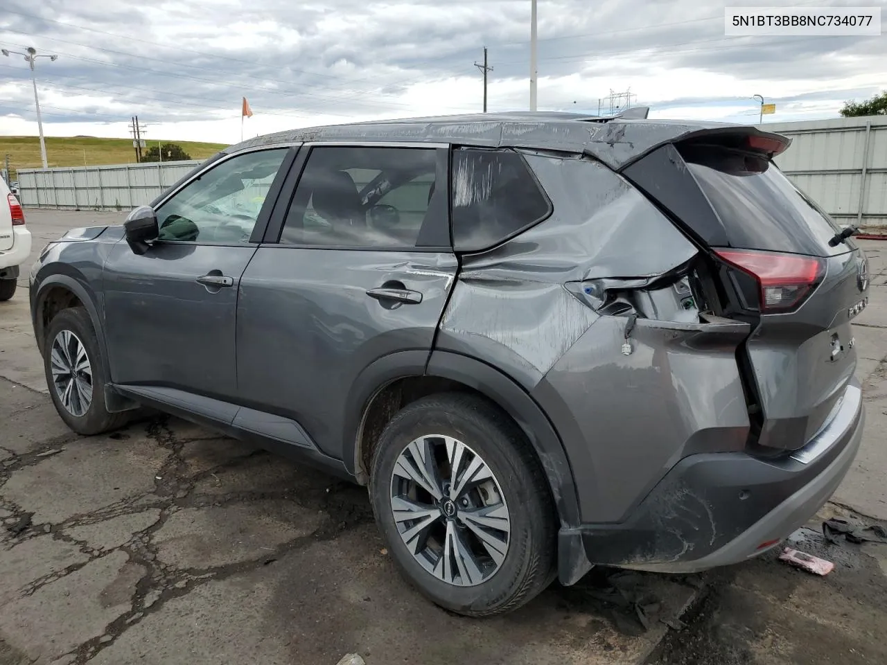 2022 Nissan Rogue Sv VIN: 5N1BT3BB8NC734077 Lot: 61046164