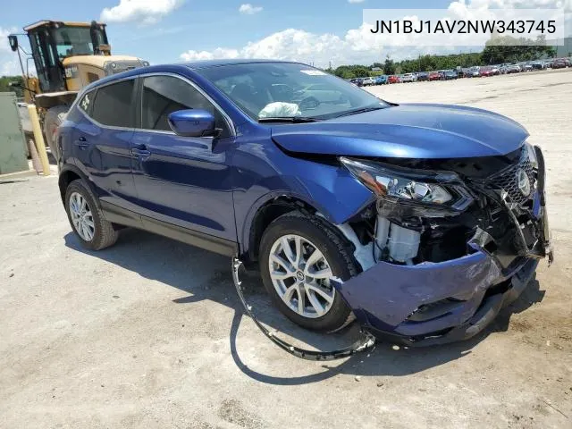 2022 Nissan Rogue Sport S VIN: JN1BJ1AV2NW343745 Lot: 61256653