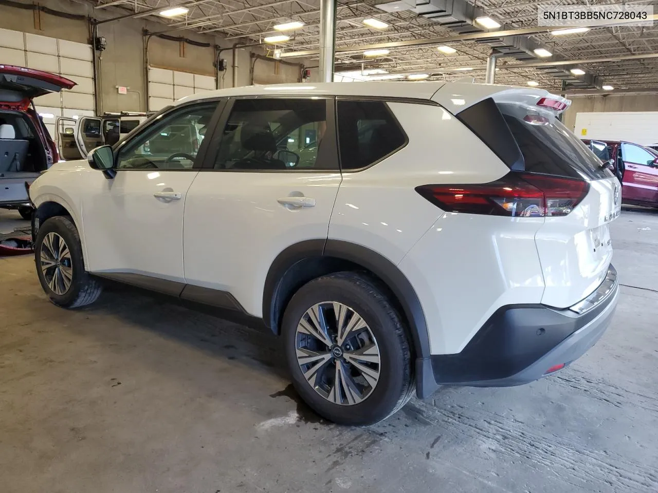 2022 Nissan Rogue Sv VIN: 5N1BT3BB5NC728043 Lot: 62560074