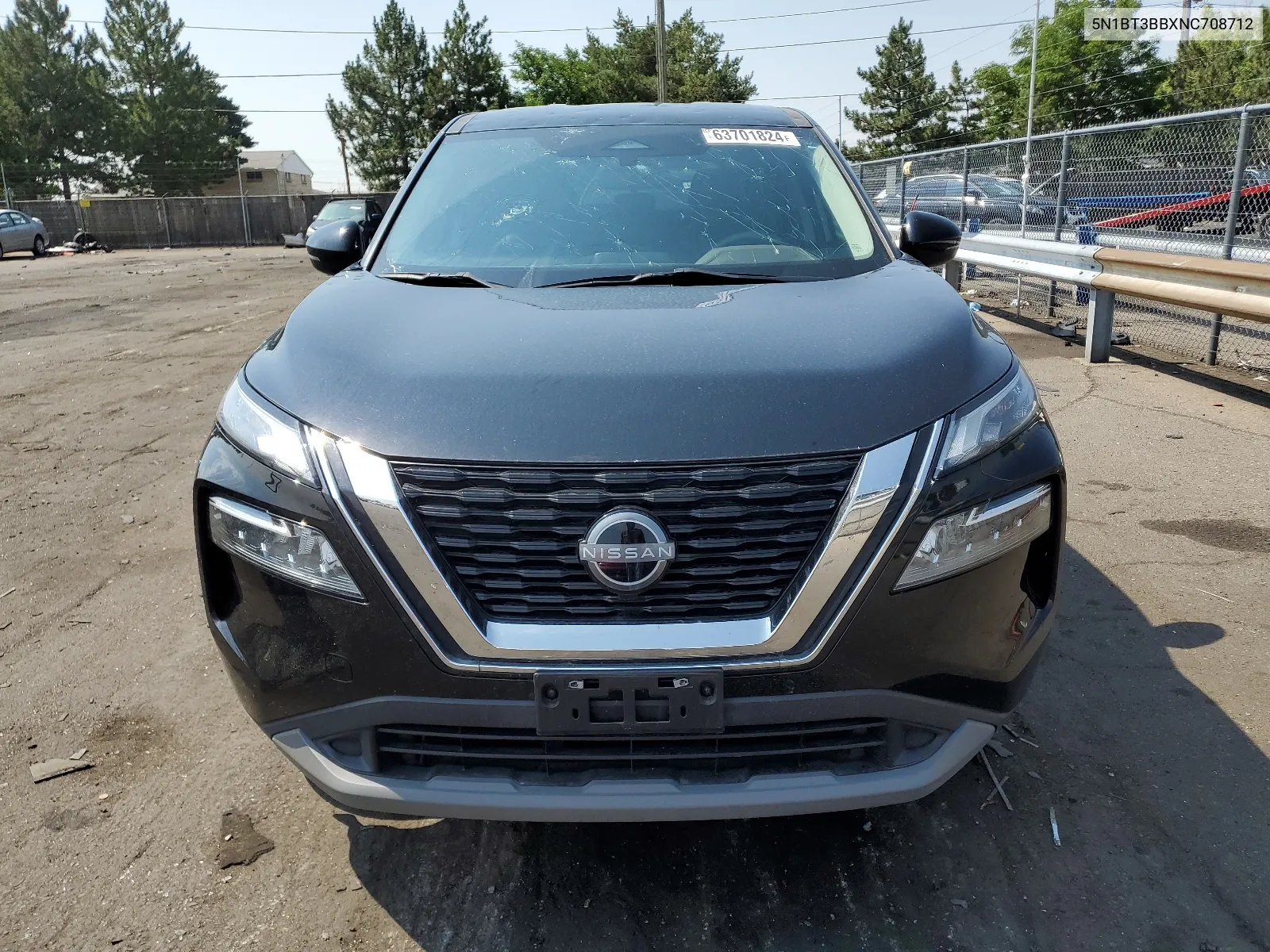 2022 Nissan Rogue Sv VIN: 5N1BT3BBXNC708712 Lot: 63701824