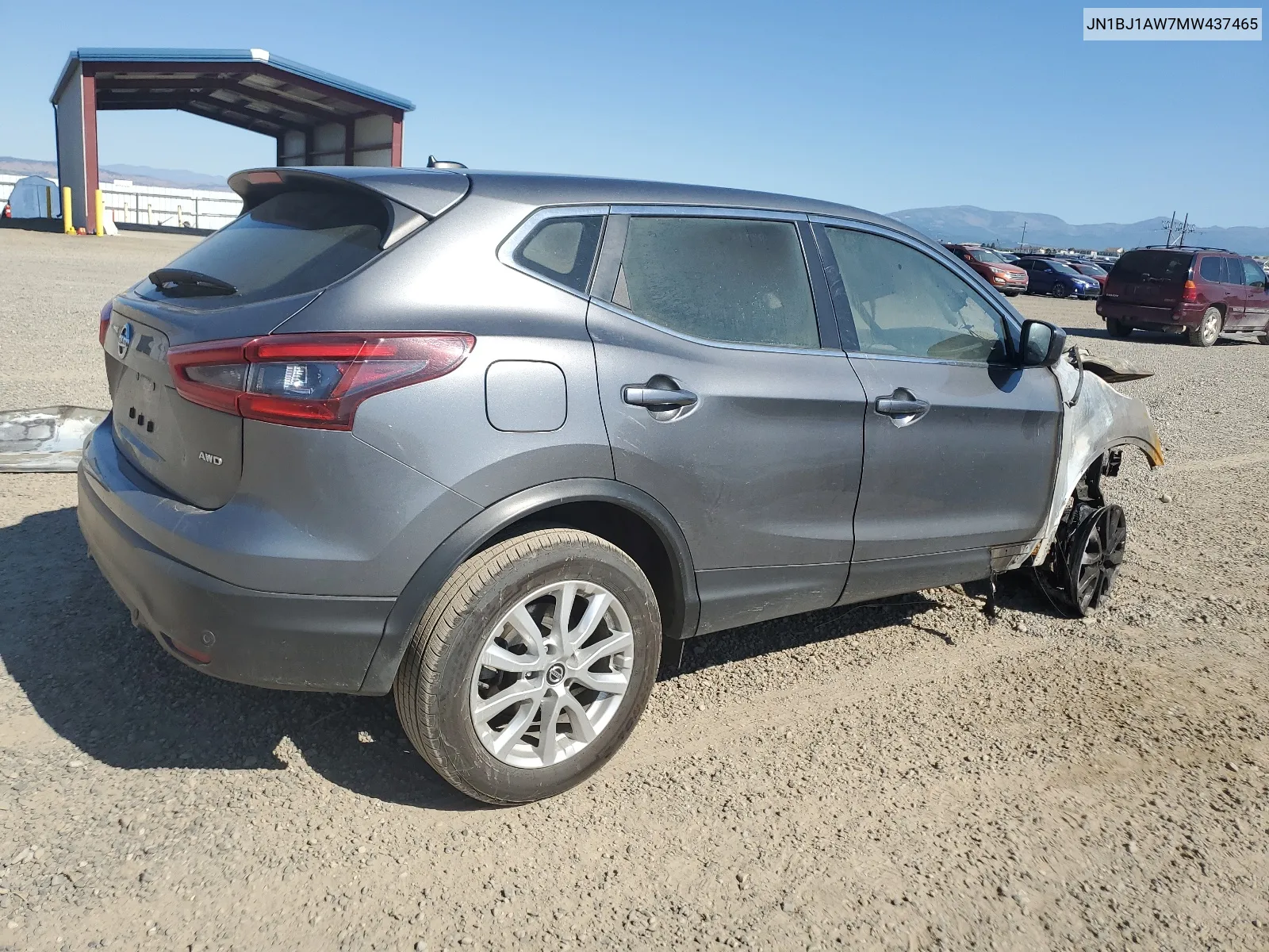 2022 Nissan Rogue Sport S VIN: JN1BJ1AW7MW437465 Lot: 64830584