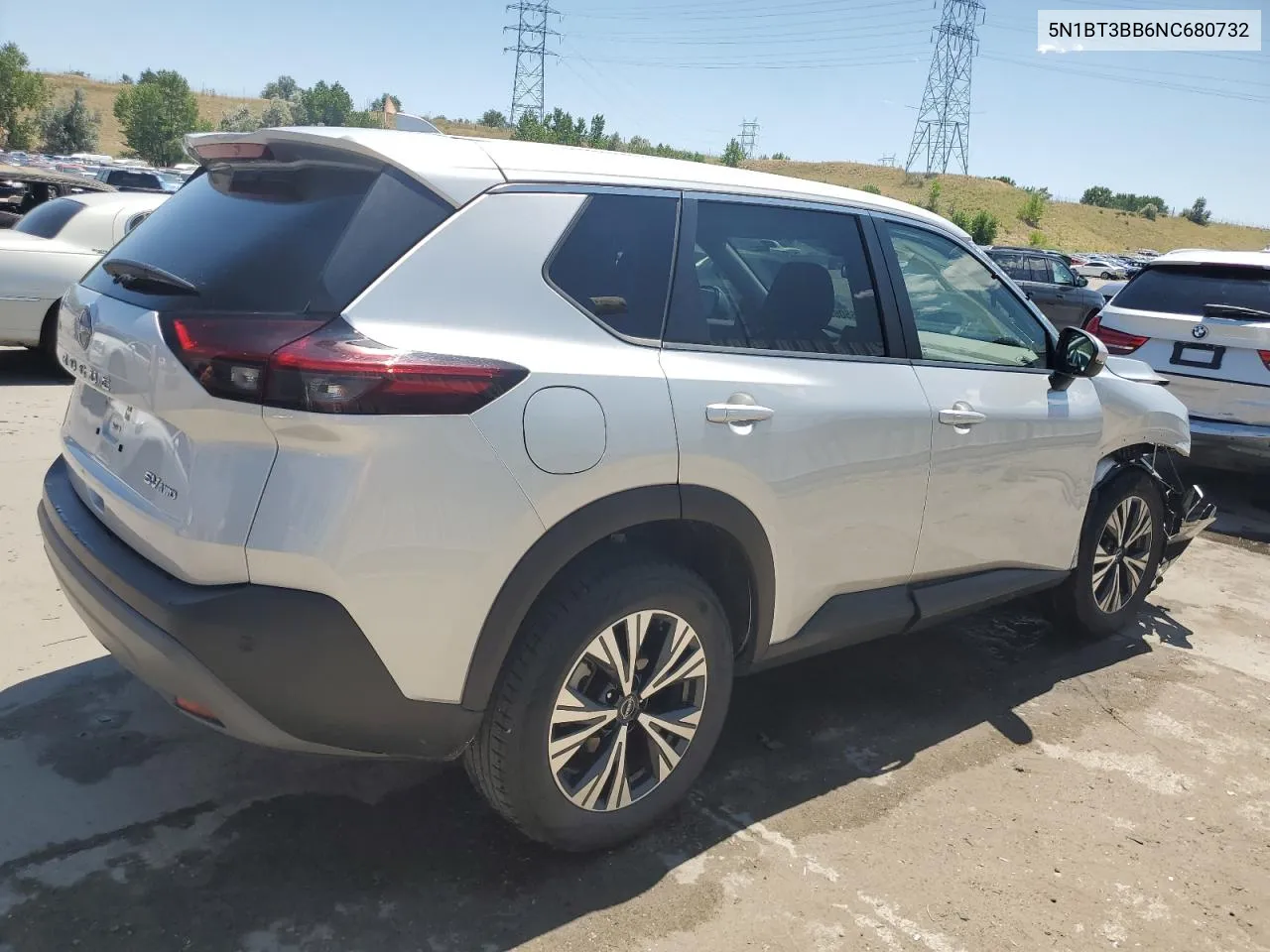 2022 Nissan Rogue Sv VIN: 5N1BT3BB6NC680732 Lot: 65085164