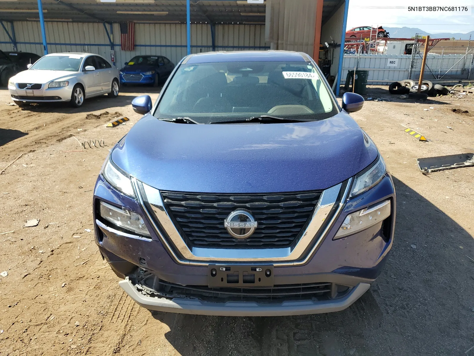 2022 Nissan Rogue Sv VIN: 5N1BT3BB7NC681176 Lot: 66590184