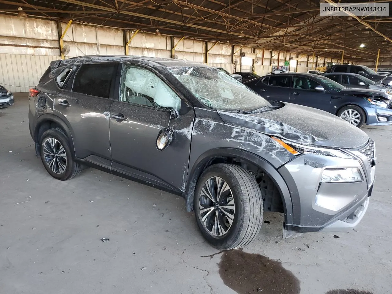 2022 Nissan Rogue Sv VIN: JN8BT3BA2NW043416 Lot: 67141334