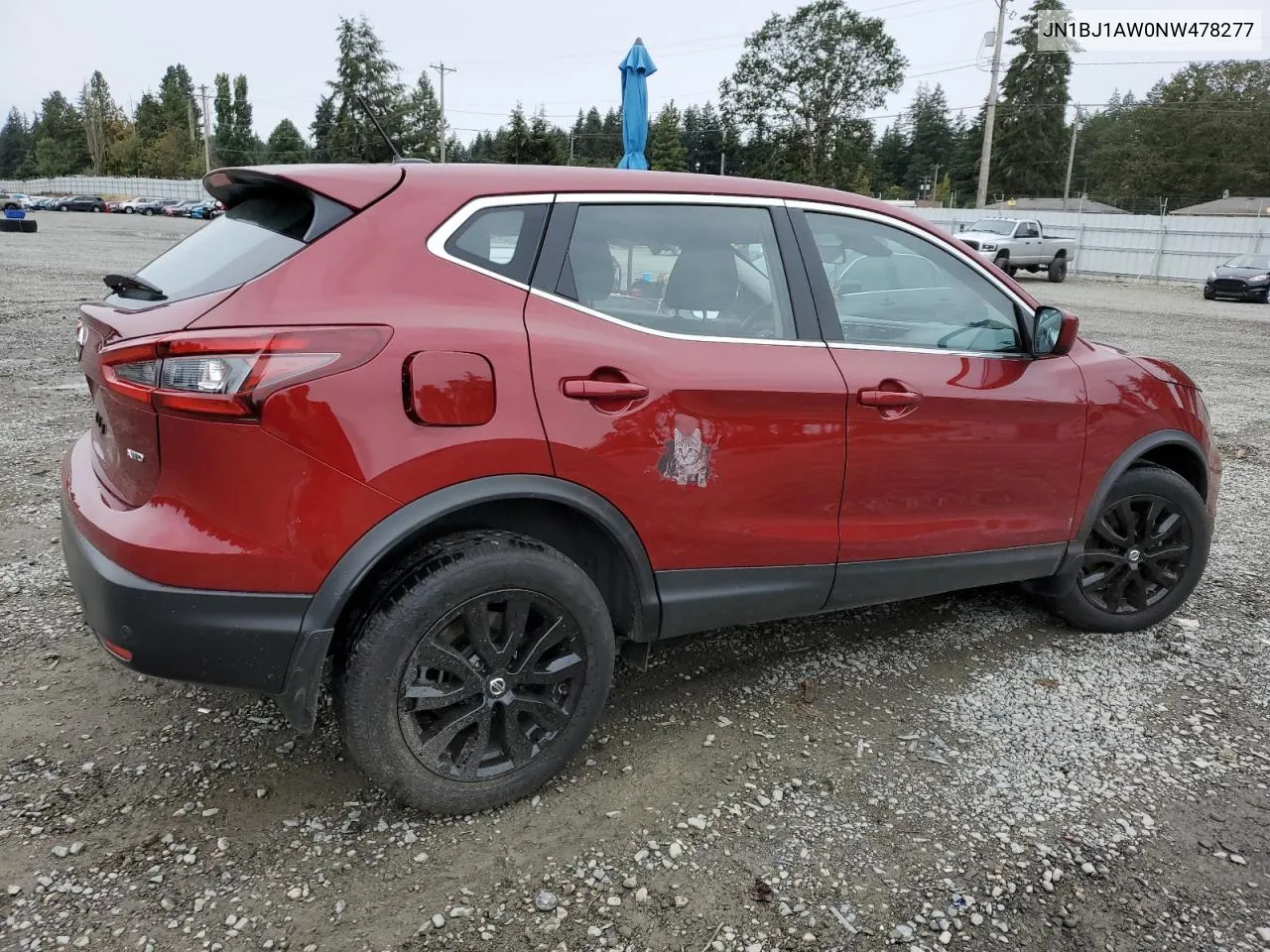 2022 Nissan Rogue Sport S VIN: JN1BJ1AW0NW478277 Lot: 68935404