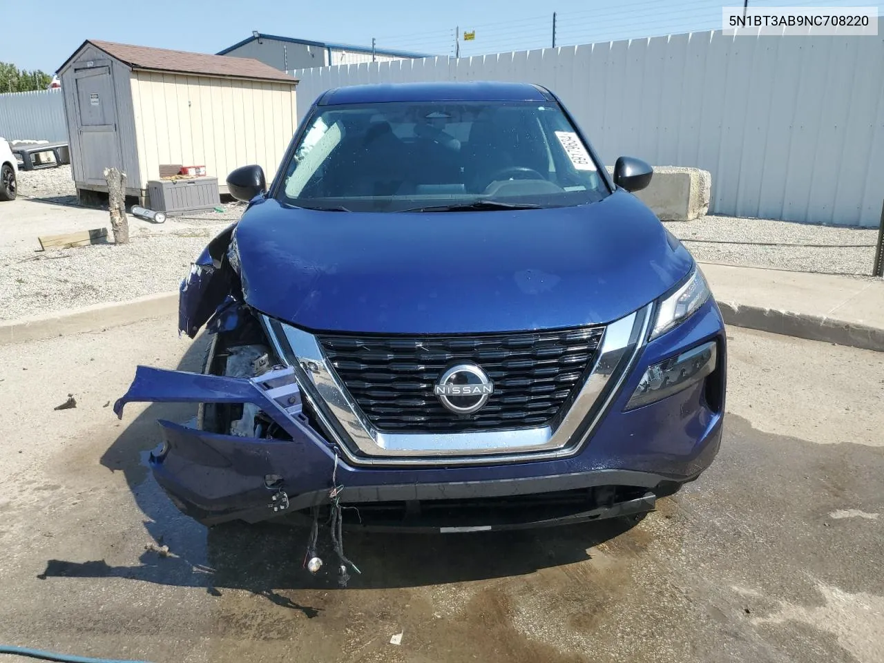 2022 Nissan Rogue S VIN: 5N1BT3AB9NC708220 Lot: 69179634