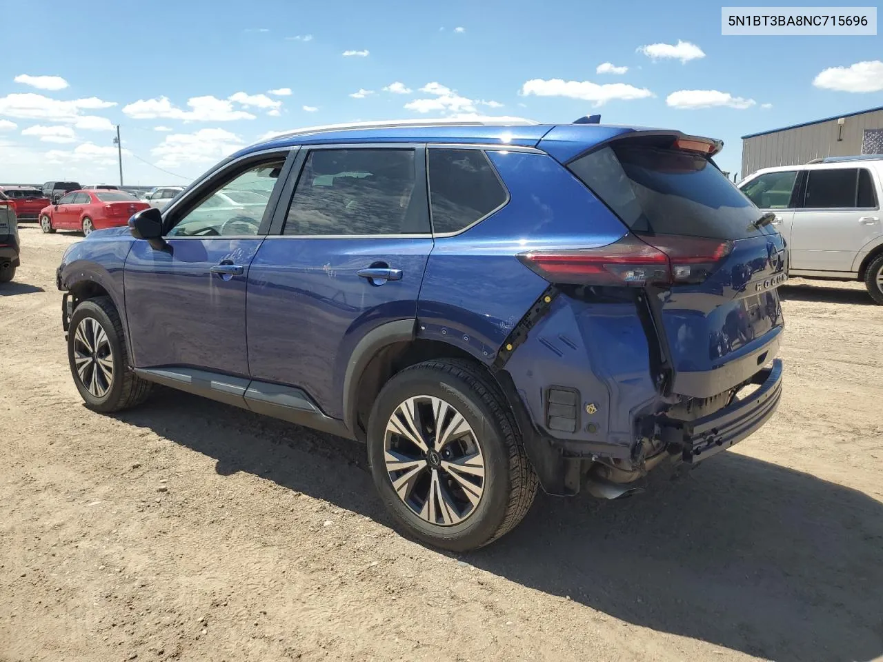 2022 Nissan Rogue Sv VIN: 5N1BT3BA8NC715696 Lot: 69709444