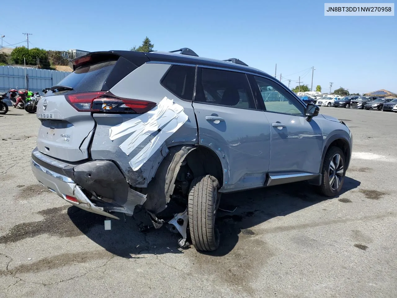 2022 Nissan Rogue Platinum VIN: JN8BT3DD1NW270958 Lot: 69984694