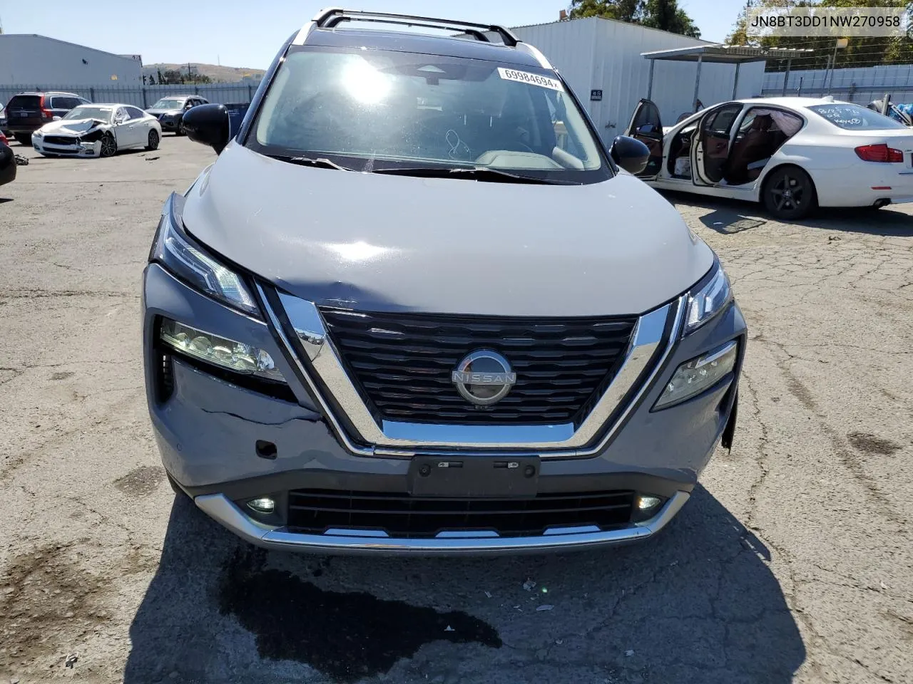 2022 Nissan Rogue Platinum VIN: JN8BT3DD1NW270958 Lot: 69984694