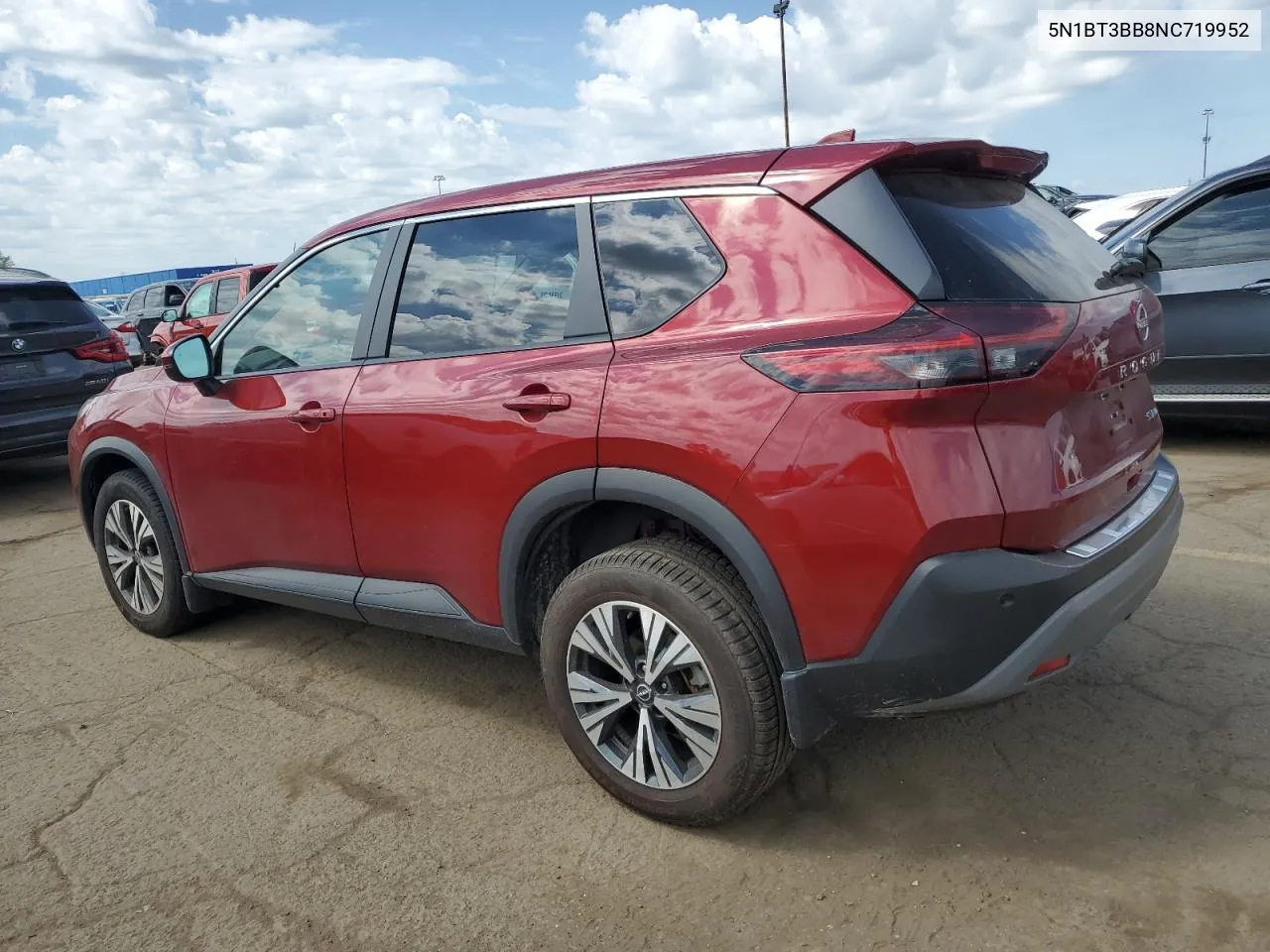 2022 Nissan Rogue Sv VIN: 5N1BT3BB8NC719952 Lot: 70032944