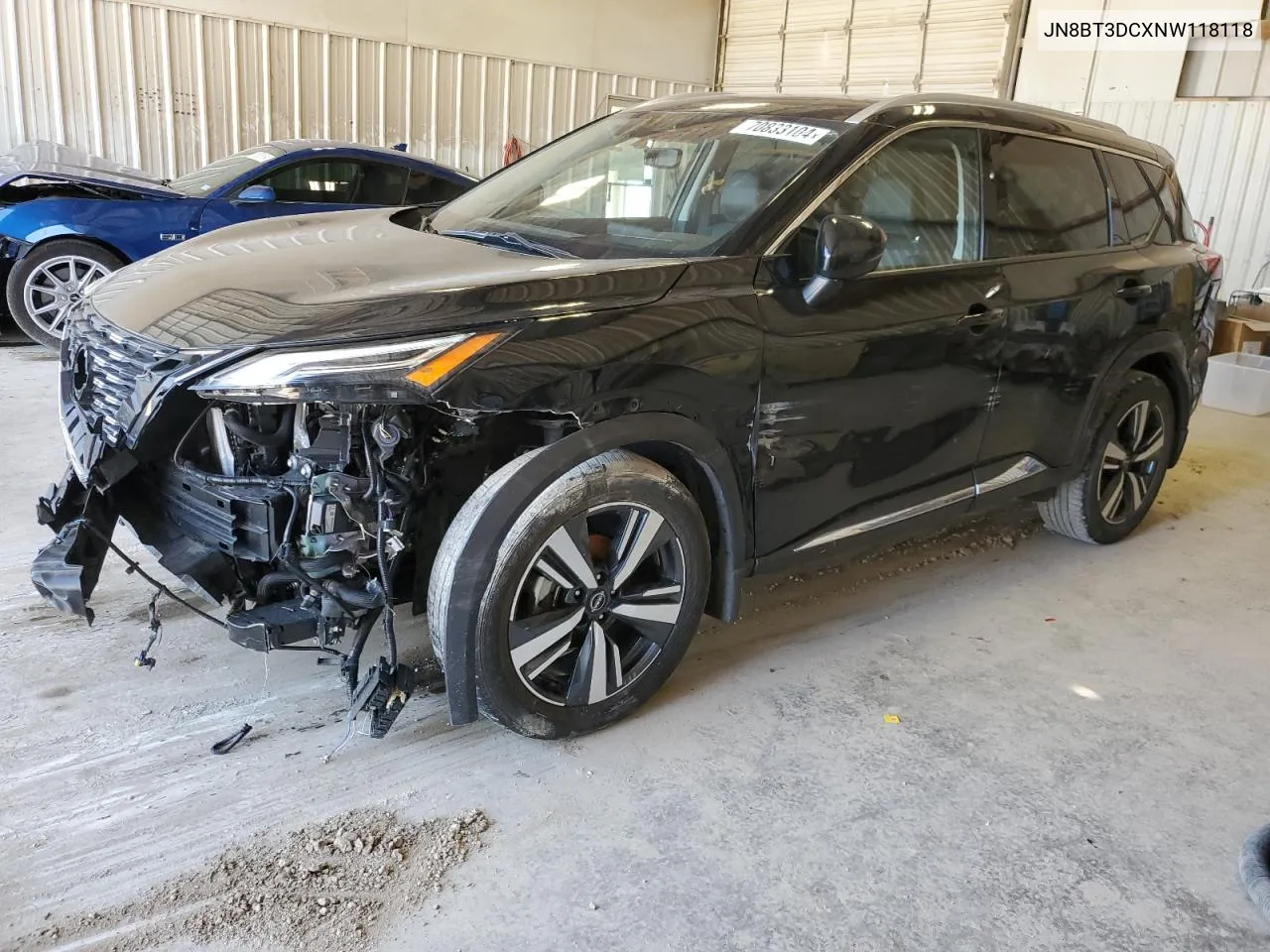 2022 Nissan Rogue Platinum VIN: JN8BT3DCXNW118118 Lot: 70833104