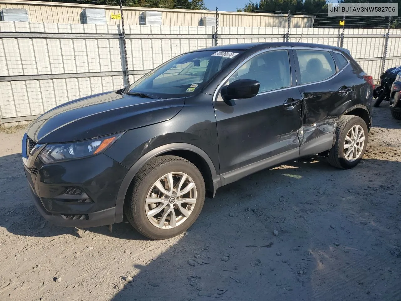 2022 Nissan Rogue Sport S VIN: JN1BJ1AV3NW582706 Lot: 70906074