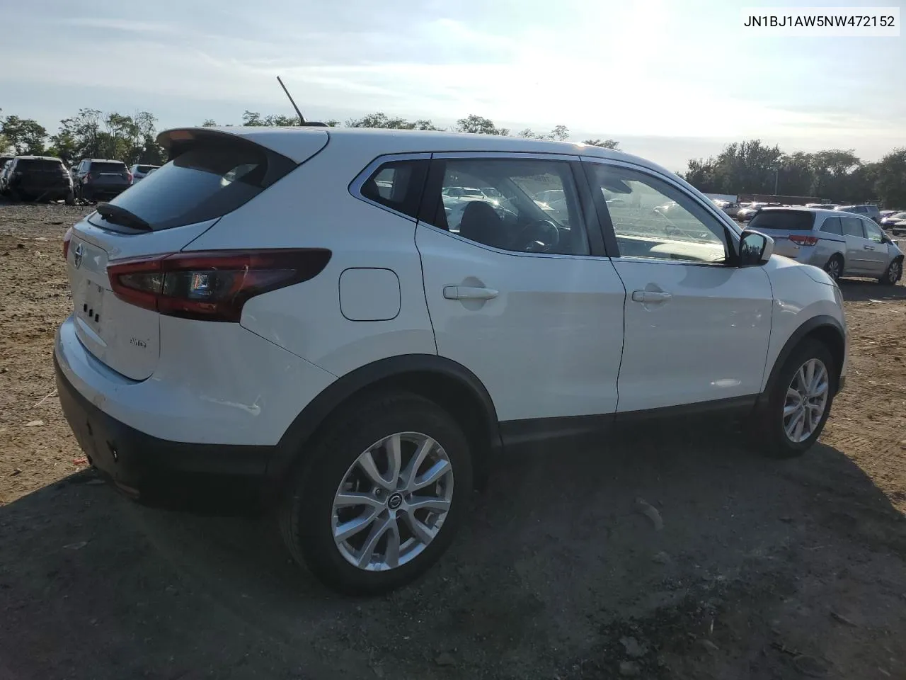 2022 Nissan Rogue Sport S VIN: JN1BJ1AW5NW472152 Lot: 70922404