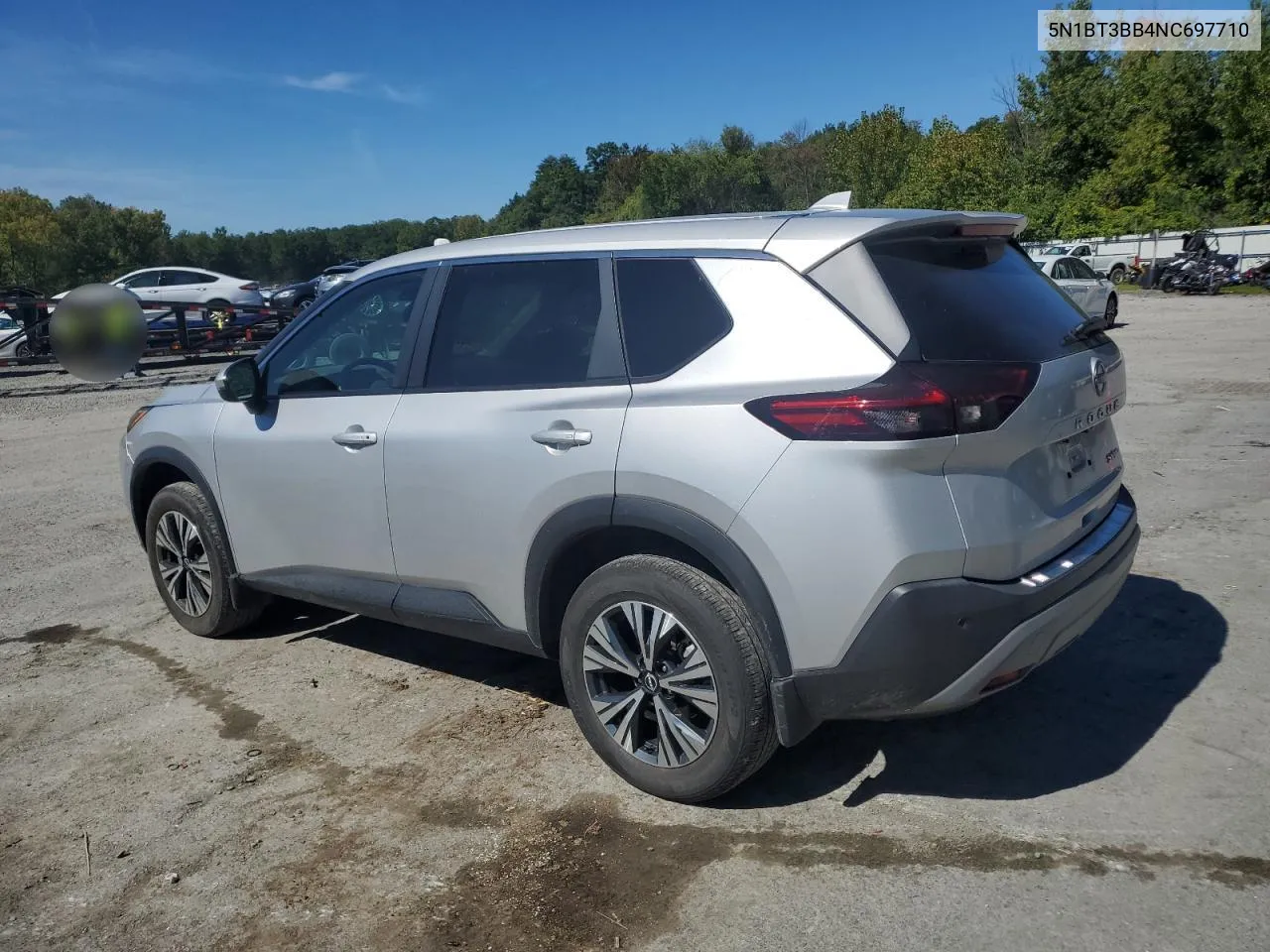 2022 Nissan Rogue Sv VIN: 5N1BT3BB4NC697710 Lot: 70956294