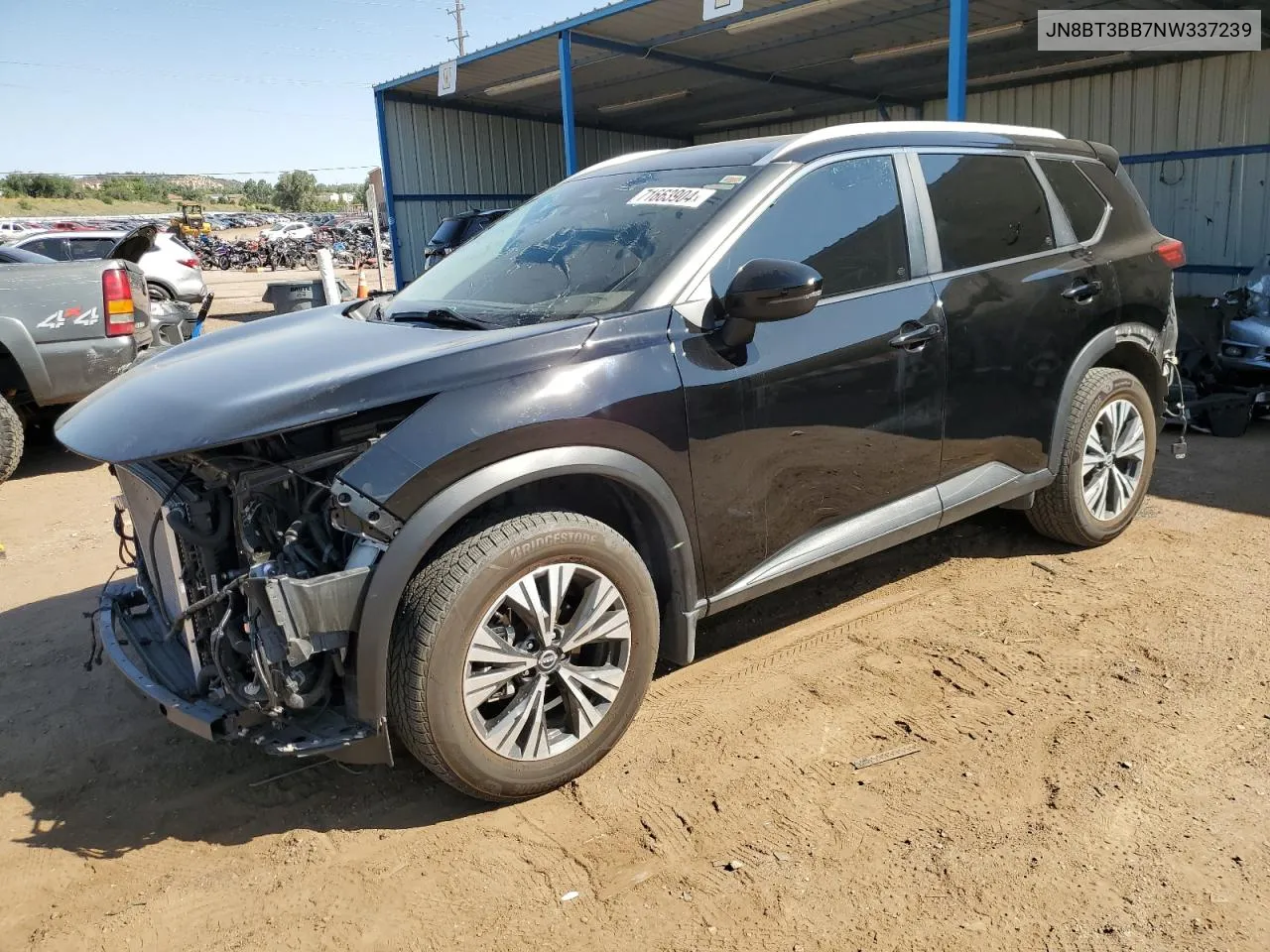 2022 Nissan Rogue Sv VIN: JN8BT3BB7NW337239 Lot: 71663904