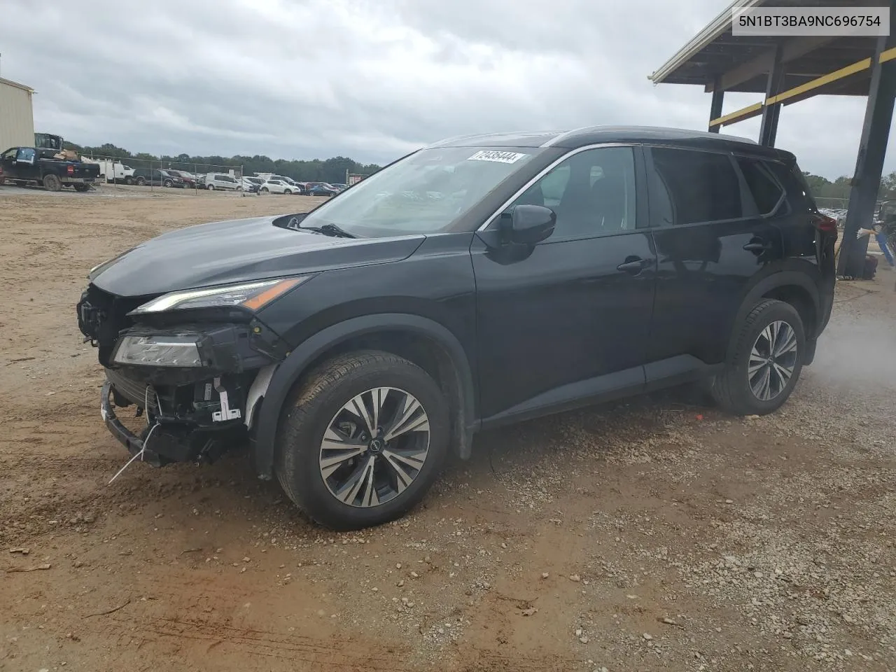 2022 Nissan Rogue Sv VIN: 5N1BT3BA9NC696754 Lot: 72435444