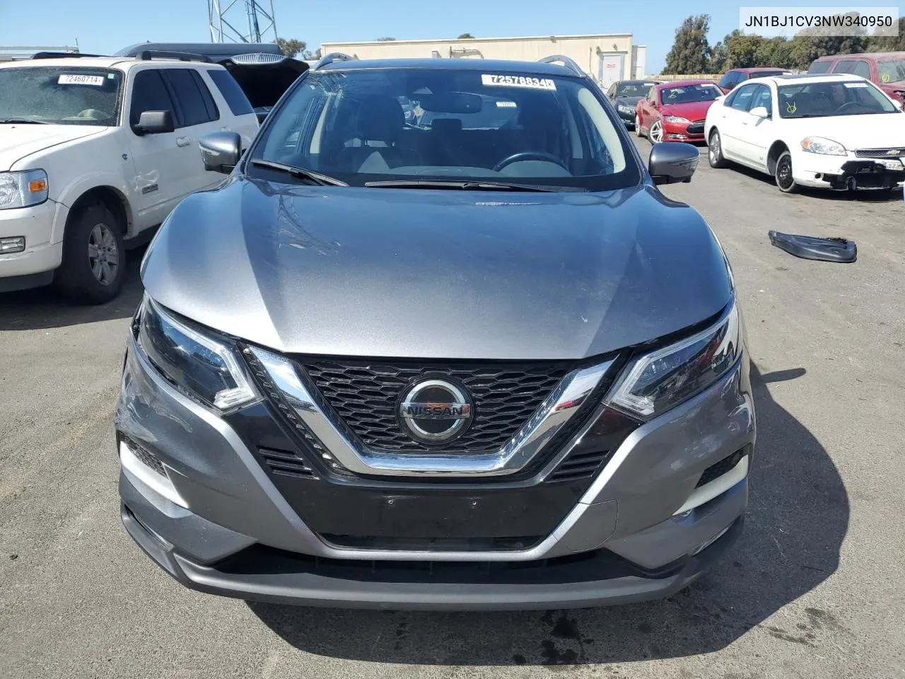 2022 Nissan Rogue Sport Sl VIN: JN1BJ1CV3NW340950 Lot: 72578834