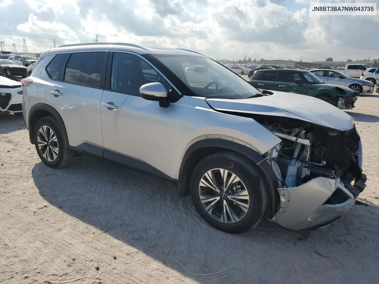 JN8BT3BA7NW043735 2022 Nissan Rogue Sv