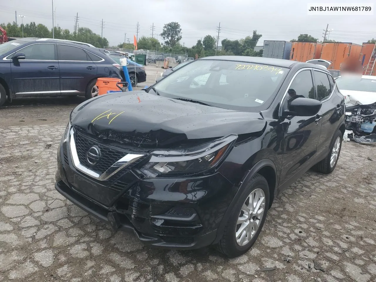 JN1BJ1AW1NW681789 2022 Nissan Rogue Sport S