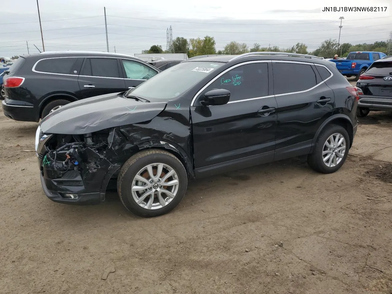 2022 Nissan Rogue Sport Sv VIN: JN1BJ1BW3NW682117 Lot: 73225064