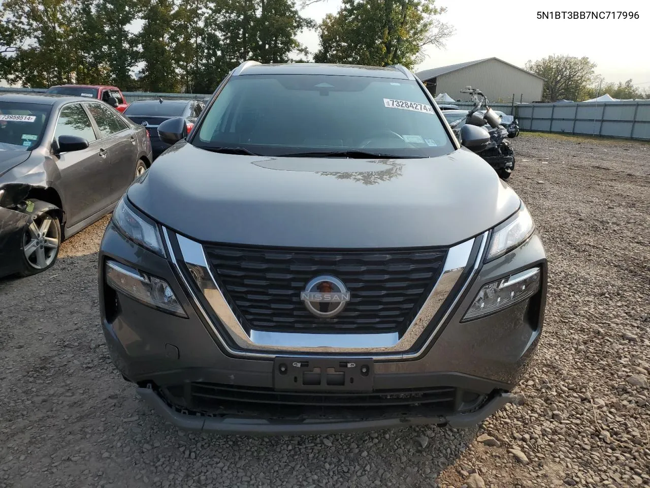 2022 Nissan Rogue Sv VIN: 5N1BT3BB7NC717996 Lot: 73284274