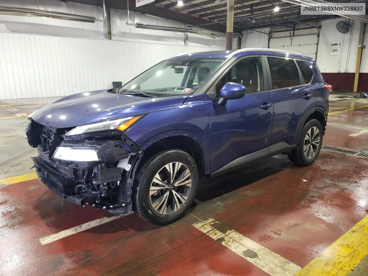 2022 Nissan Rogue Sv VIN: JN8BT3BBXNW338837 Lot: 73404614