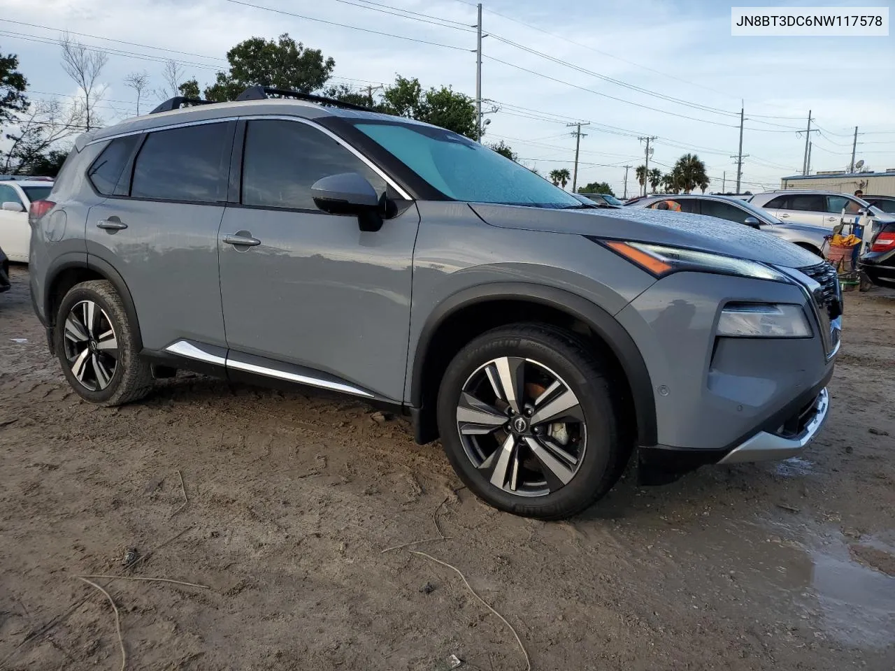 2022 Nissan Rogue Platinum VIN: JN8BT3DC6NW117578 Lot: 73636424