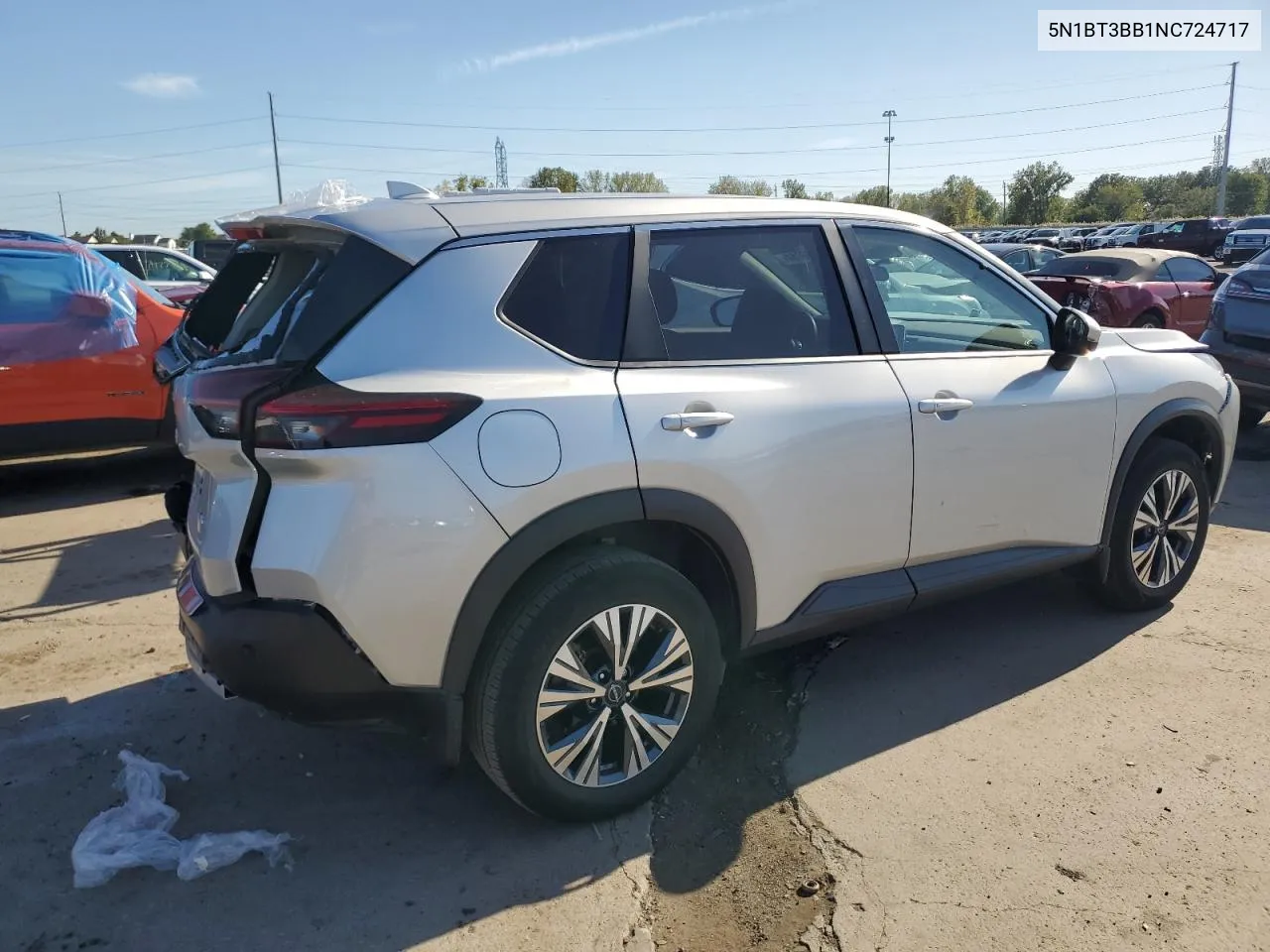 2022 Nissan Rogue Sv VIN: 5N1BT3BB1NC724717 Lot: 74369784