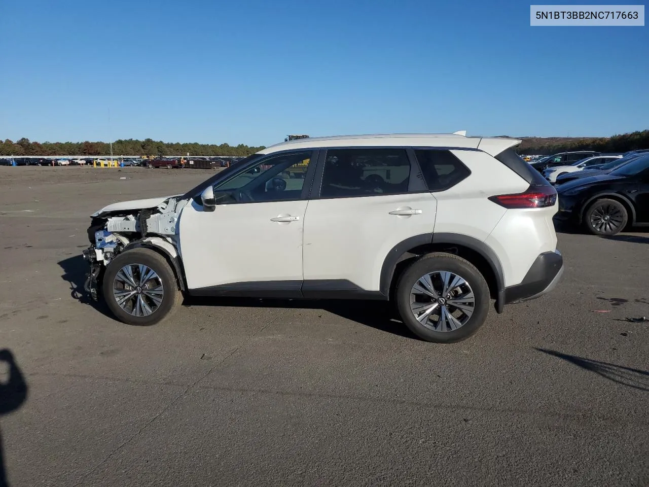 2022 Nissan Rogue Sv VIN: 5N1BT3BB2NC717663 Lot: 75300934