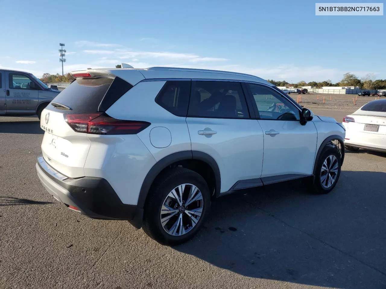 2022 Nissan Rogue Sv VIN: 5N1BT3BB2NC717663 Lot: 75300934