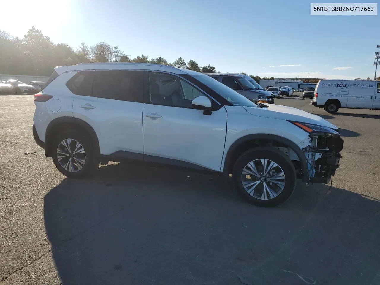 2022 Nissan Rogue Sv VIN: 5N1BT3BB2NC717663 Lot: 75300934