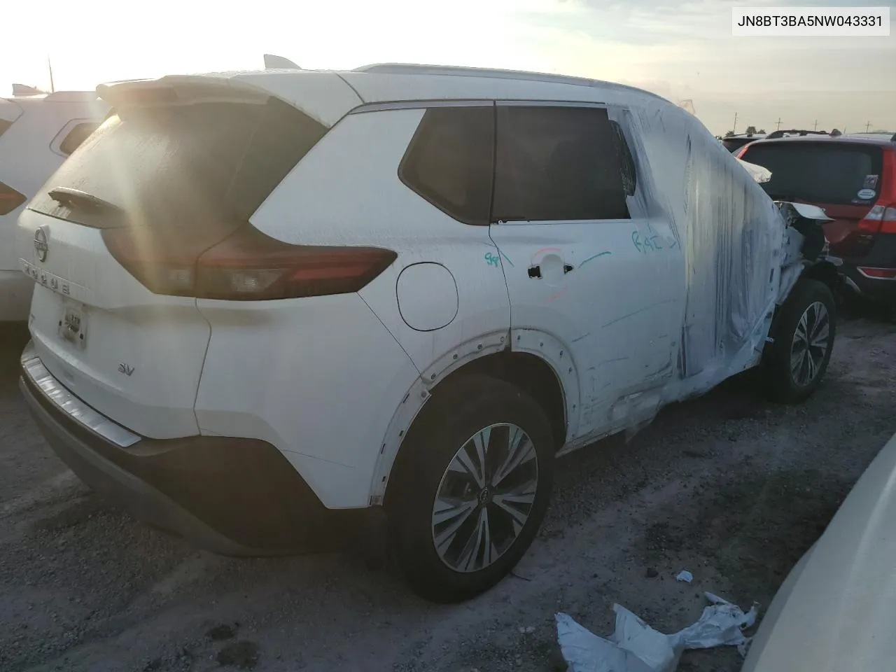 2022 Nissan Rogue Sv VIN: JN8BT3BA5NW043331 Lot: 75323164