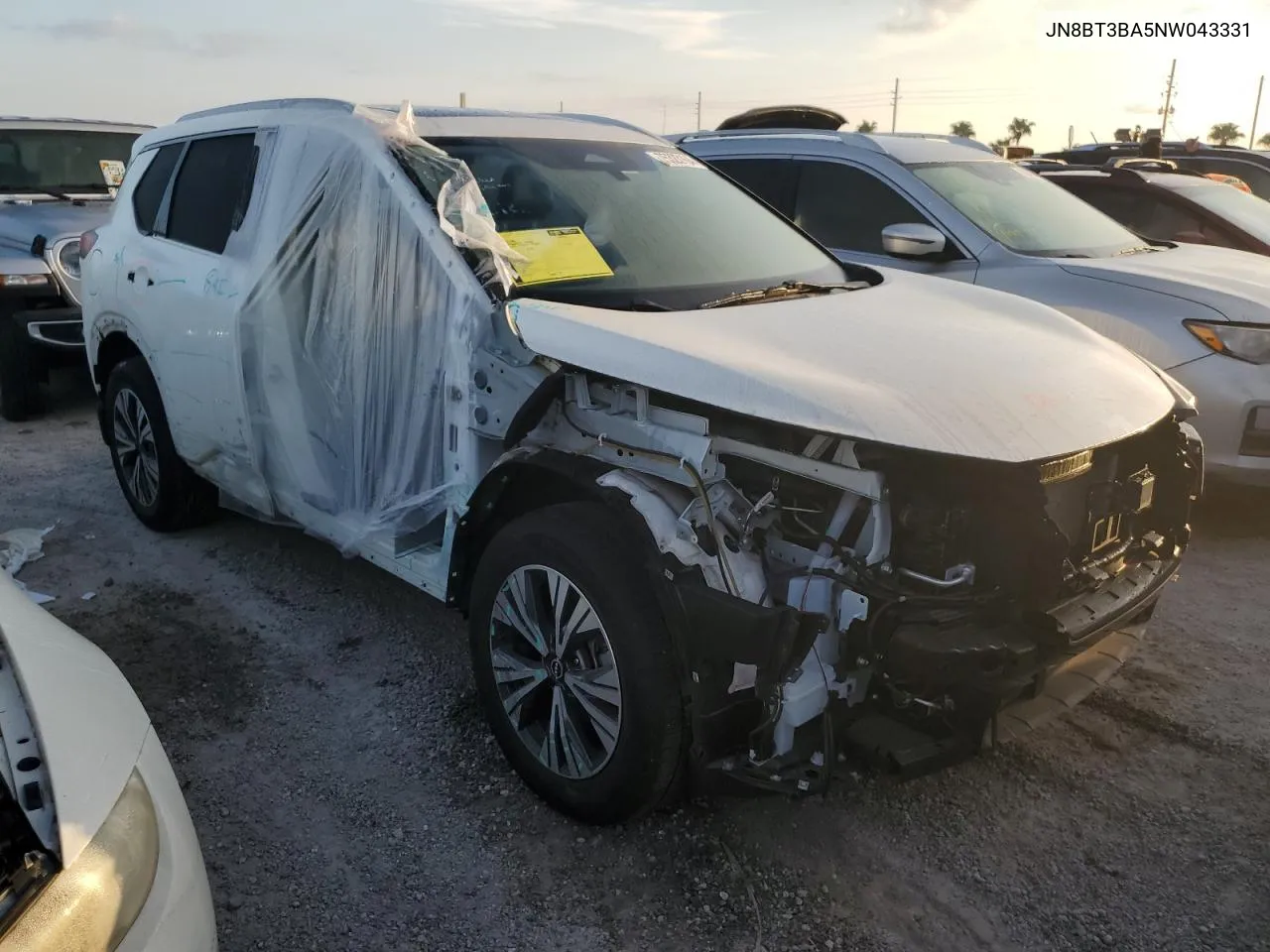 2022 Nissan Rogue Sv VIN: JN8BT3BA5NW043331 Lot: 75323164