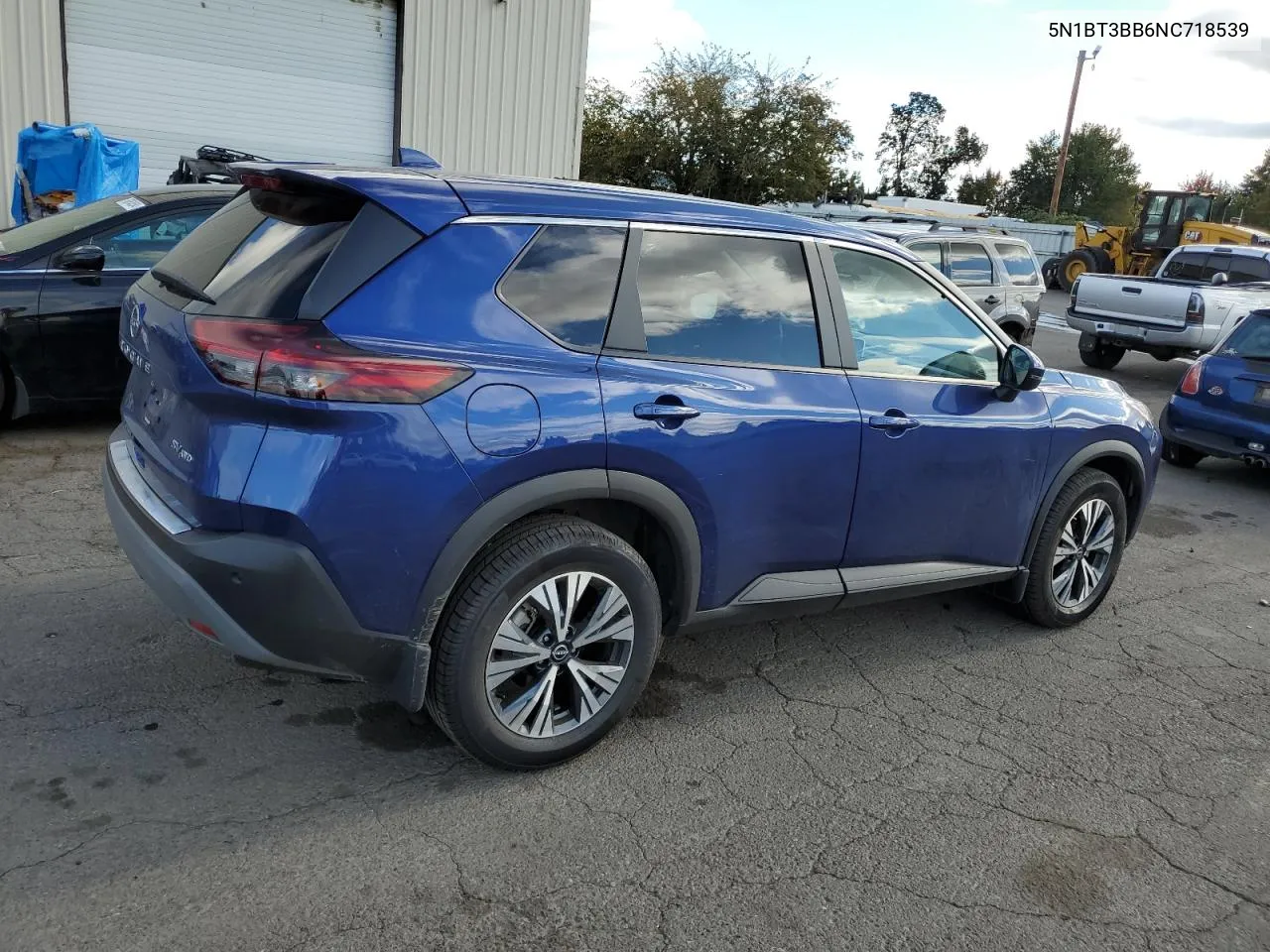 2022 Nissan Rogue Sv VIN: 5N1BT3BB6NC718539 Lot: 75476534