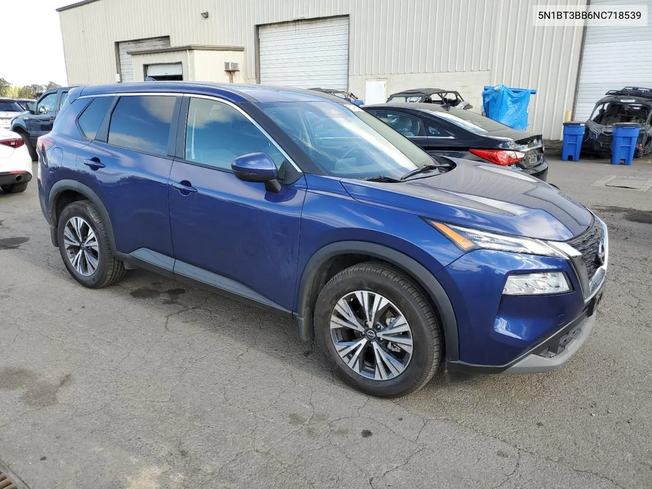 2022 Nissan Rogue Sv VIN: 5N1BT3BB6NC718539 Lot: 75476534