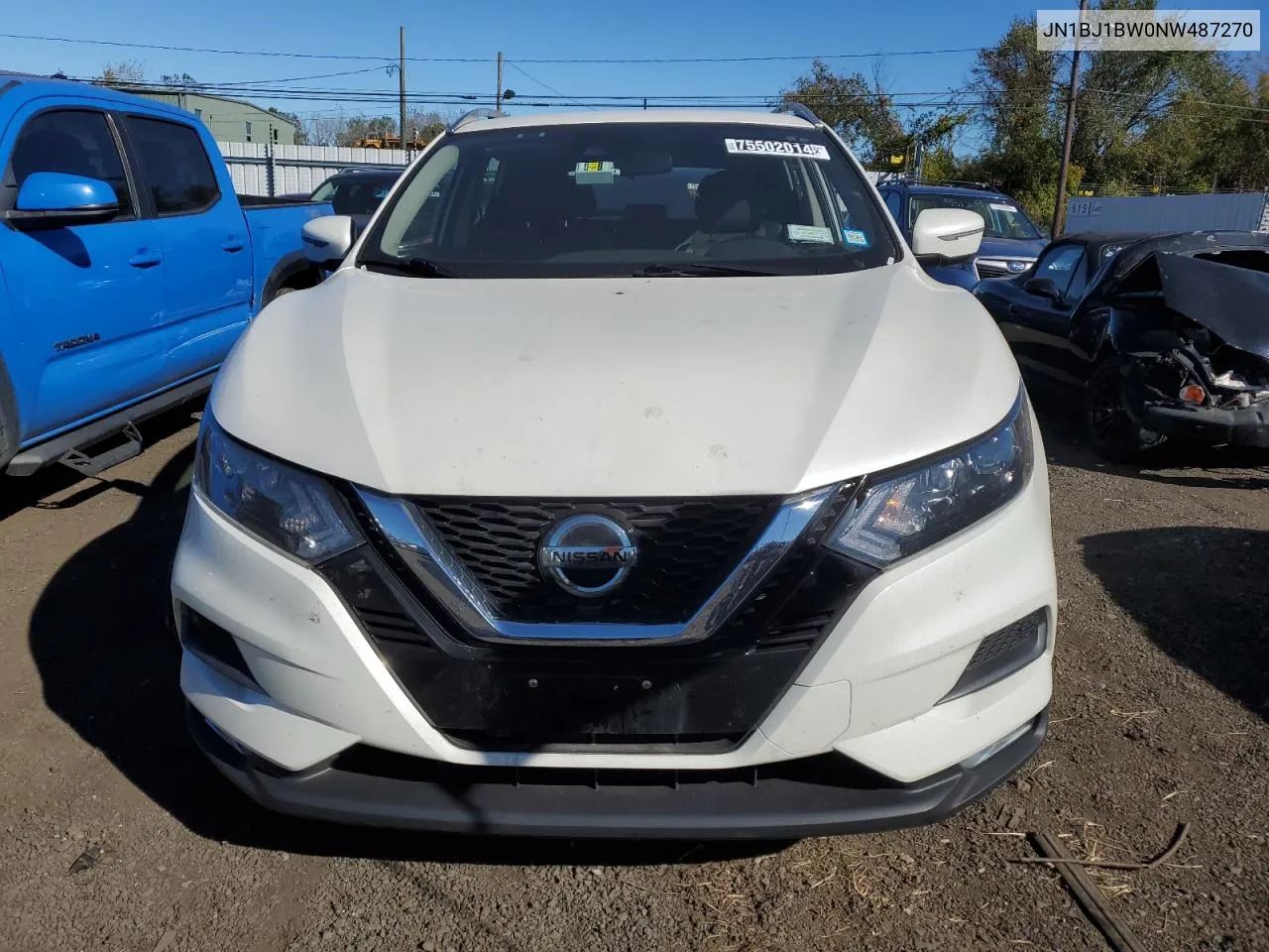 2022 Nissan Rogue Sport Sv VIN: JN1BJ1BW0NW487270 Lot: 75502014