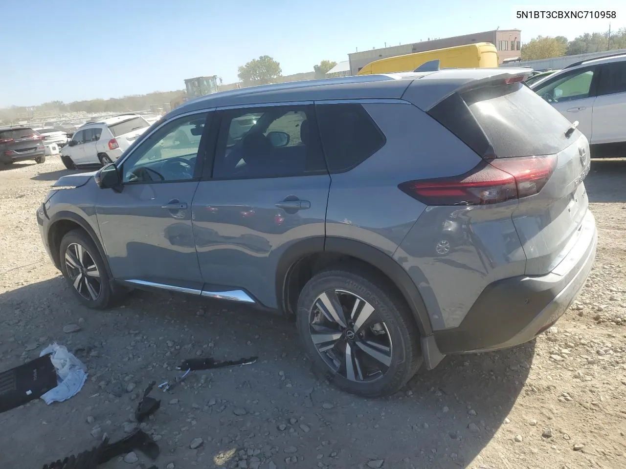 2022 Nissan Rogue Sl VIN: 5N1BT3CBXNC710958 Lot: 75502334