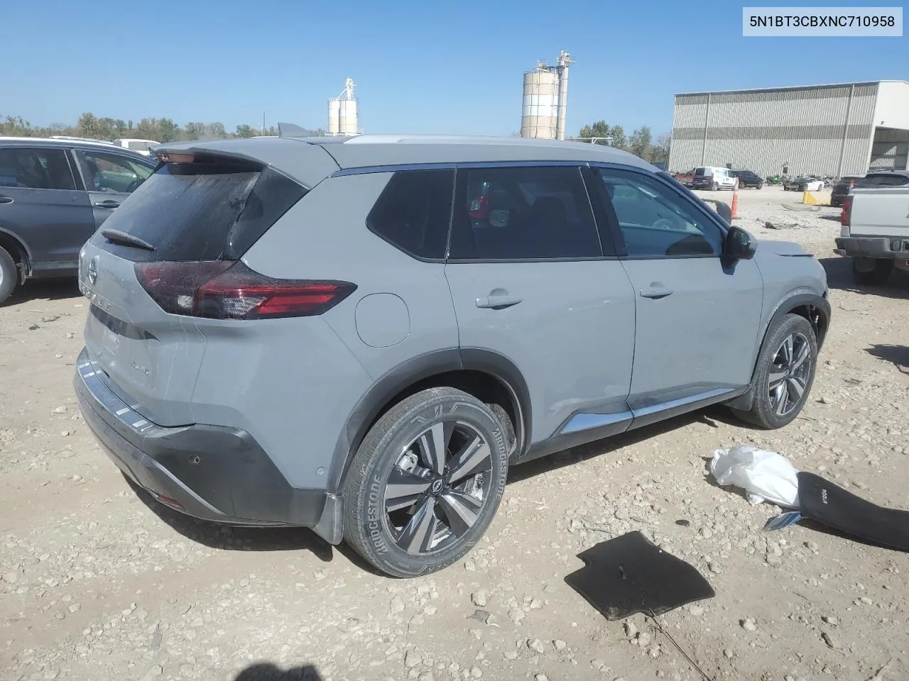 2022 Nissan Rogue Sl VIN: 5N1BT3CBXNC710958 Lot: 75502334