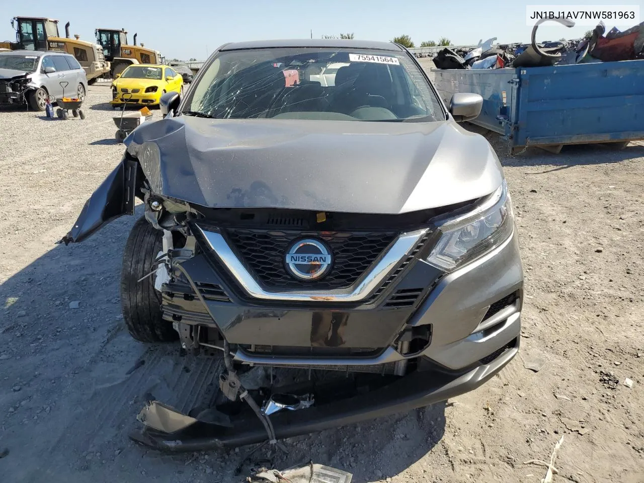 2022 Nissan Rogue Sport S VIN: JN1BJ1AV7NW581963 Lot: 75541564