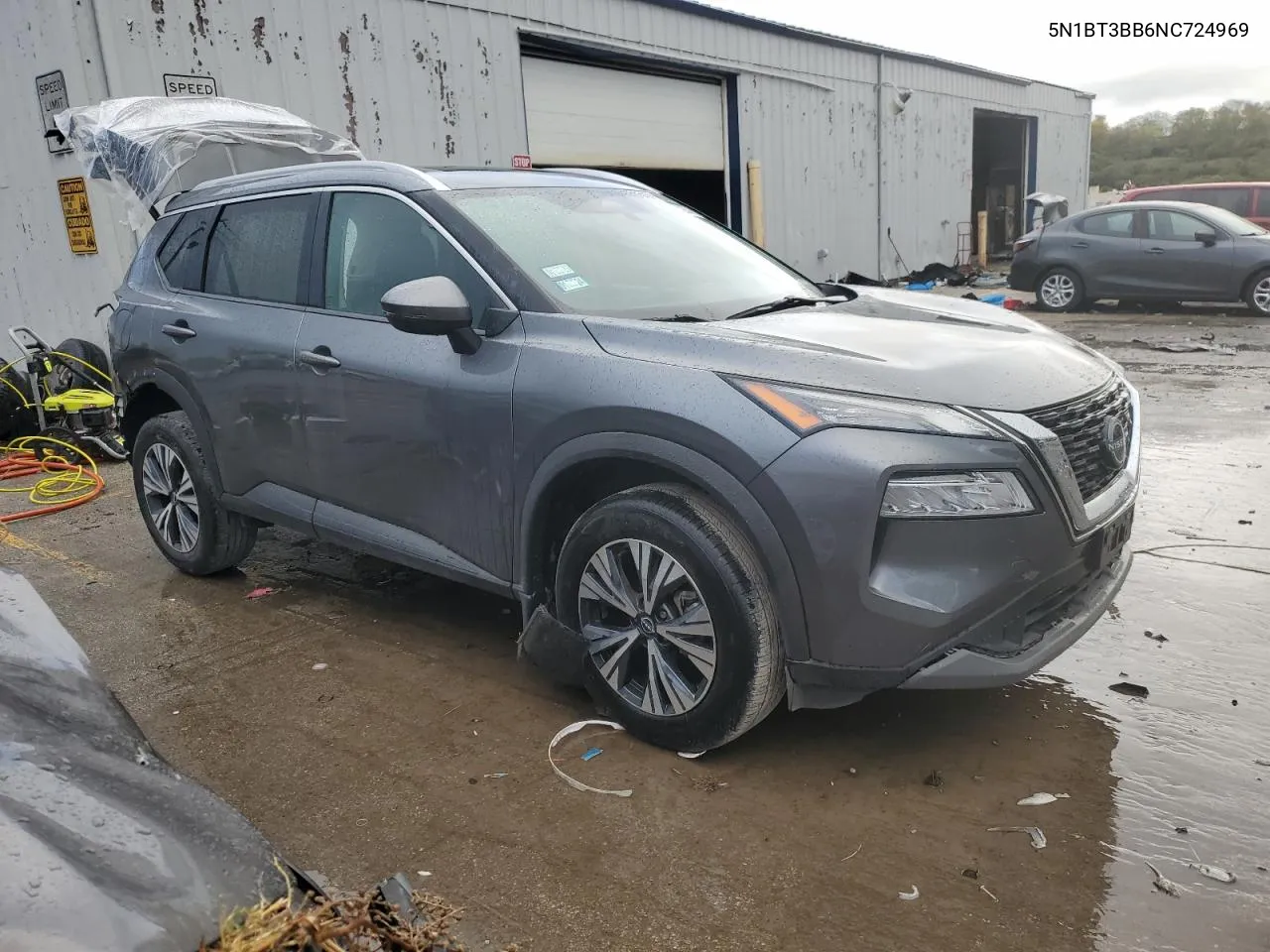 2022 Nissan Rogue Sv VIN: 5N1BT3BB6NC724969 Lot: 75645234