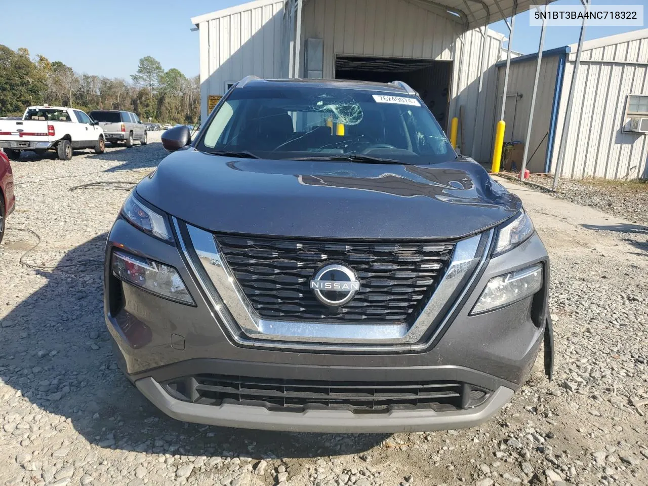 2022 Nissan Rogue Sv VIN: 5N1BT3BA4NC718322 Lot: 76249074