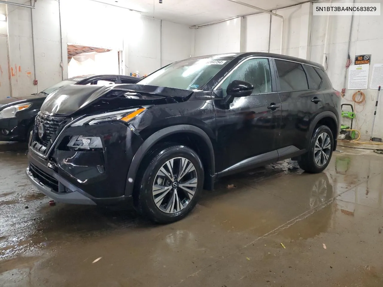 2022 Nissan Rogue Sv VIN: 5N1BT3BA4NC683829 Lot: 76284754