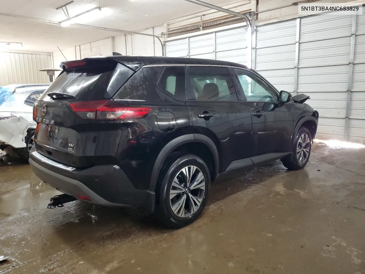 2022 Nissan Rogue Sv VIN: 5N1BT3BA4NC683829 Lot: 76284754