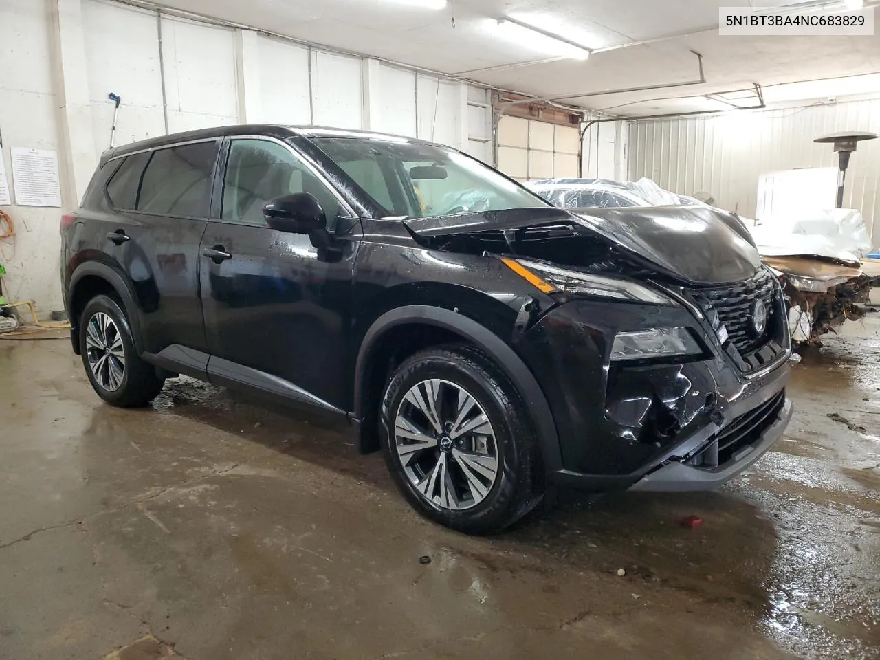 2022 Nissan Rogue Sv VIN: 5N1BT3BA4NC683829 Lot: 76284754