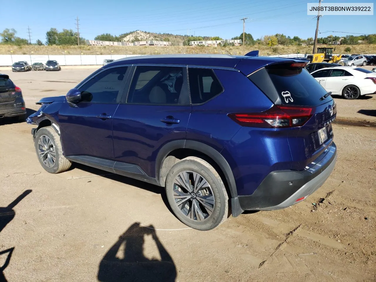 2022 Nissan Rogue Sv VIN: JN8BT3BB0NW339222 Lot: 77154164