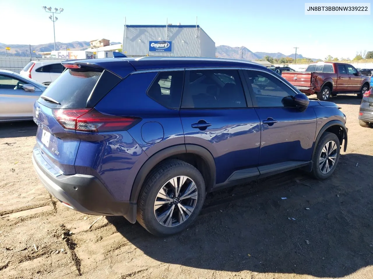 2022 Nissan Rogue Sv VIN: JN8BT3BB0NW339222 Lot: 77154164