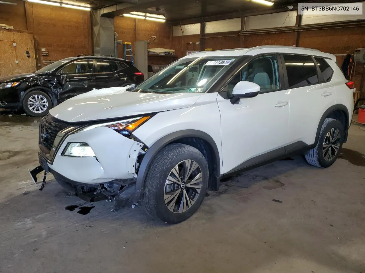 2022 Nissan Rogue Sv VIN: 5N1BT3BB6NC702146 Lot: 77174094