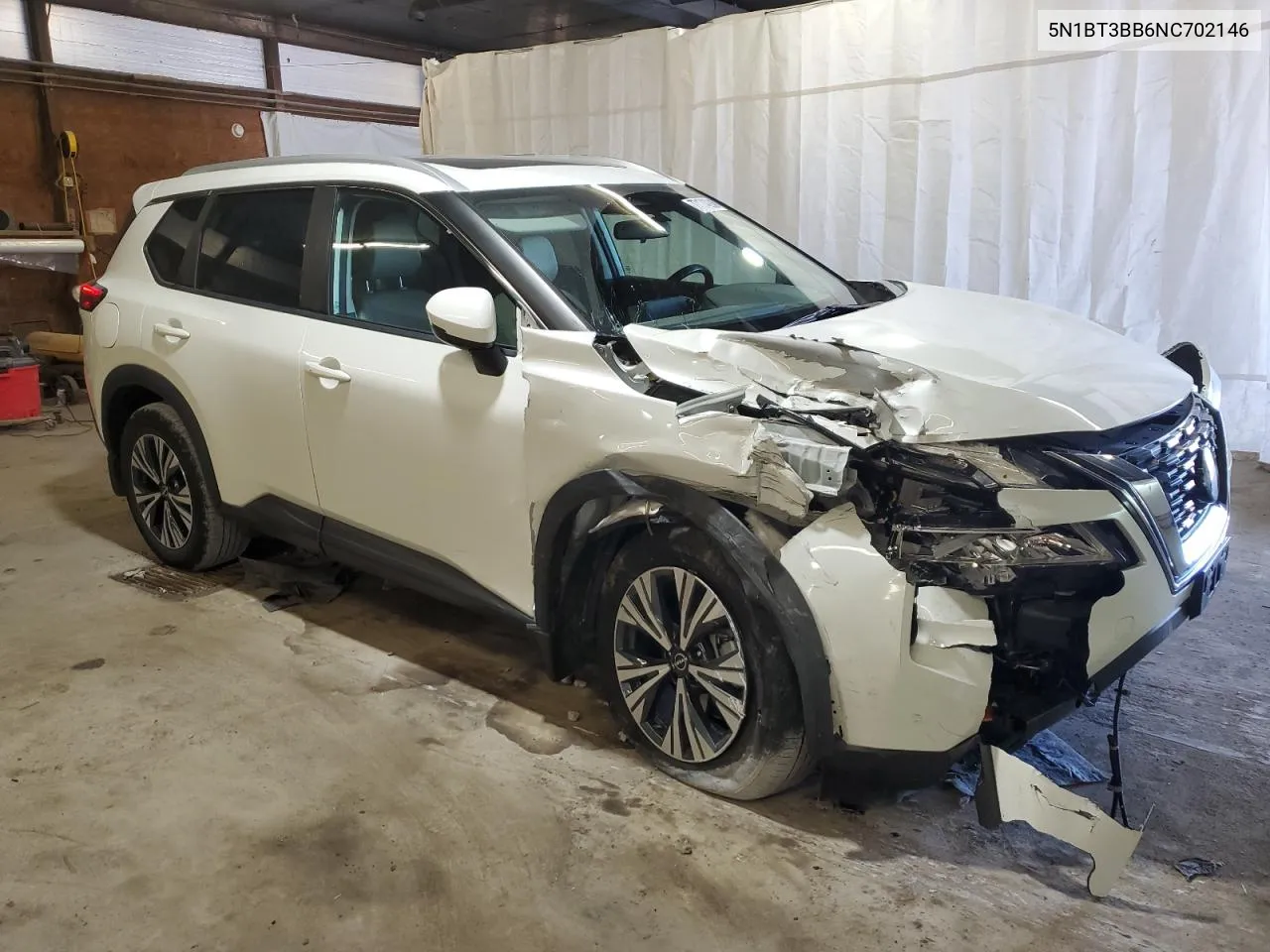 2022 Nissan Rogue Sv VIN: 5N1BT3BB6NC702146 Lot: 77174094